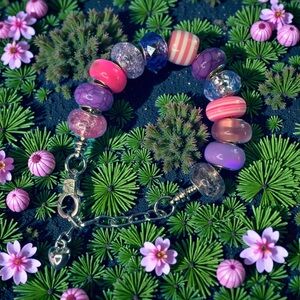 Beaded Pandora Themed Bracelet